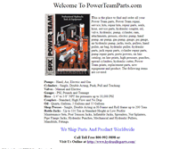 Tablet Screenshot of powerteamparts.com
